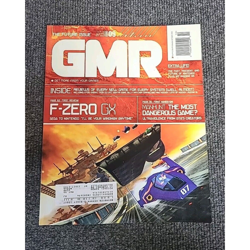 Vintage GMR Magazine Vol 9 October 2003 F-Zero GX Manhunt Otogi Tron 2.0 Boktai
